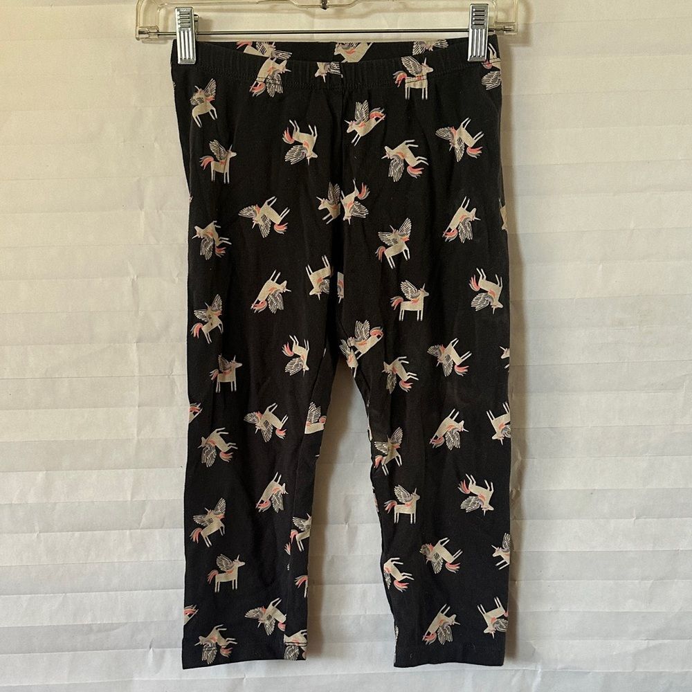 Cat & Jack Capri Length Leggings Unicorn Print Girls Size L